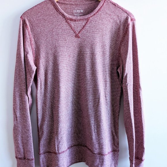 J Crew Red Long Sleeve Shirt - Picture 2 of 6